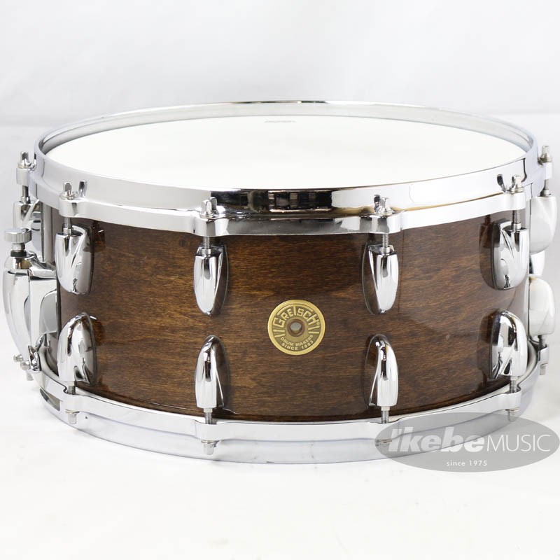 GRETSCH USA Custom Snare Drum 14×6.5 - Dark Walnut Glossの画像
